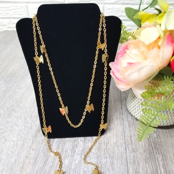 Sarah Coventry Jewelry - Goldtone butterfly necklace set